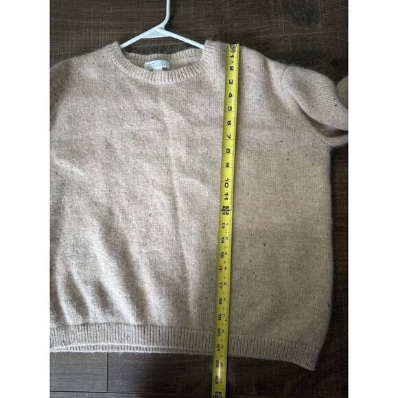 Nordstrom Signature Crew Neck Cashmere Mohair & Silk sweater Pink L - Picture 7 of 7